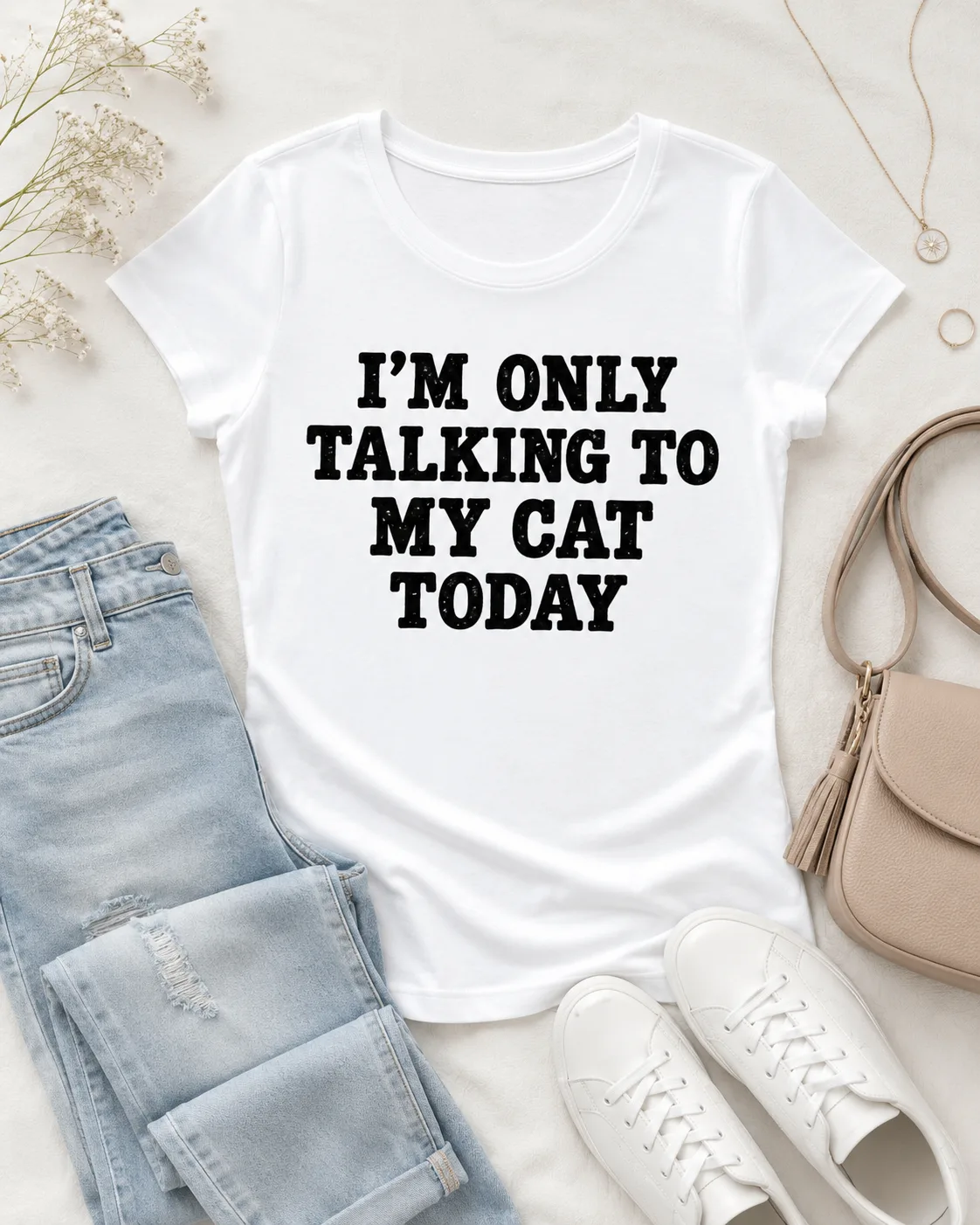 Blusa Dama “Talking to My Cat”