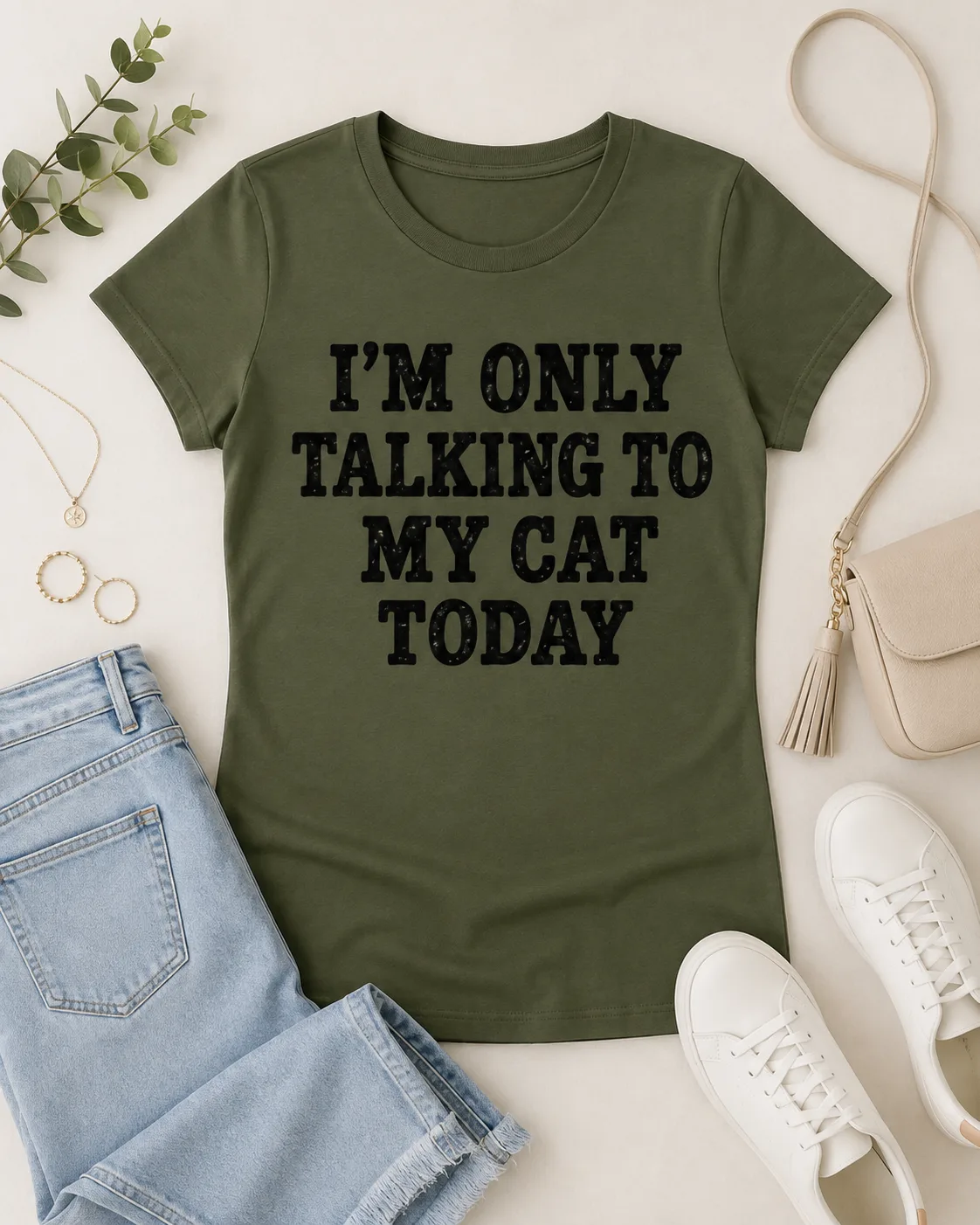 Blusa Dama “Talking to My Cat”