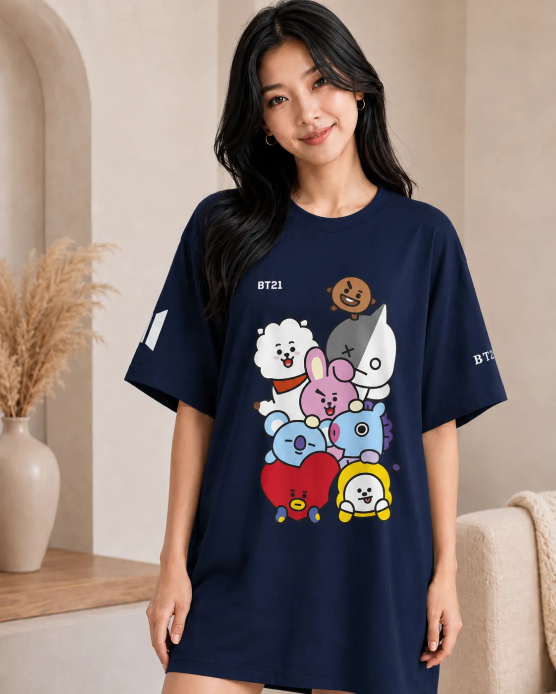 Blusón Dama BT21: Tu Estilo, Tu Color.