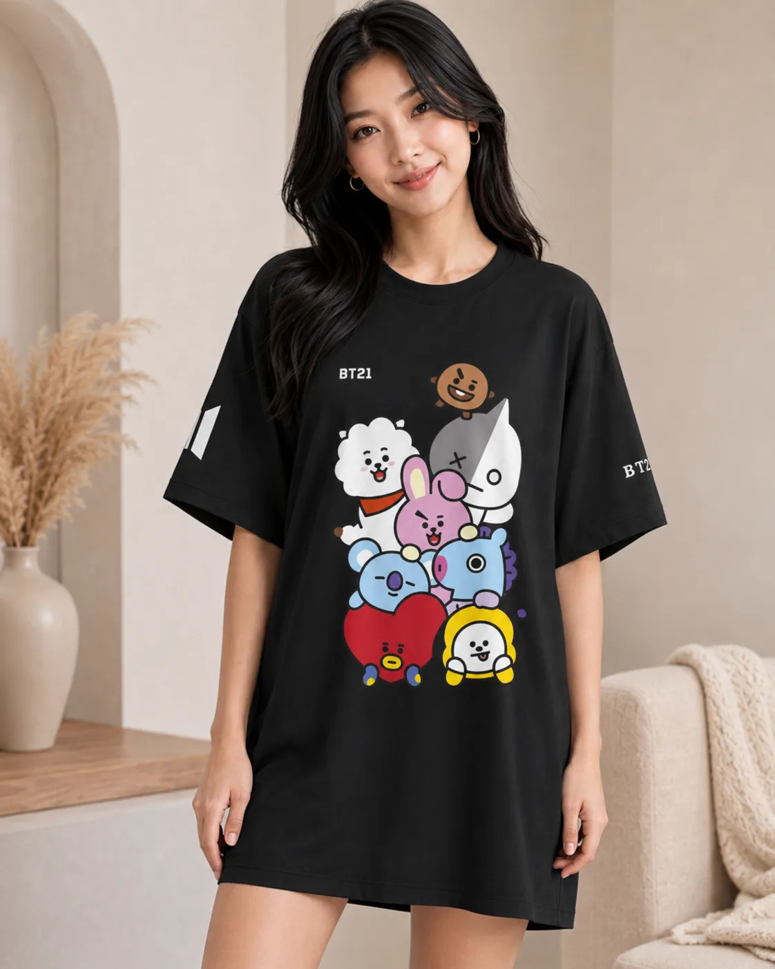Blusón Dama BT21: Tu Estilo, Tu Color.