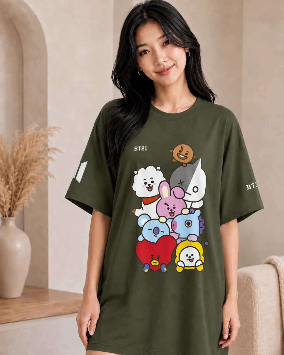 Blusón Dama  BT21: Tu Estilo, Tu Color.
