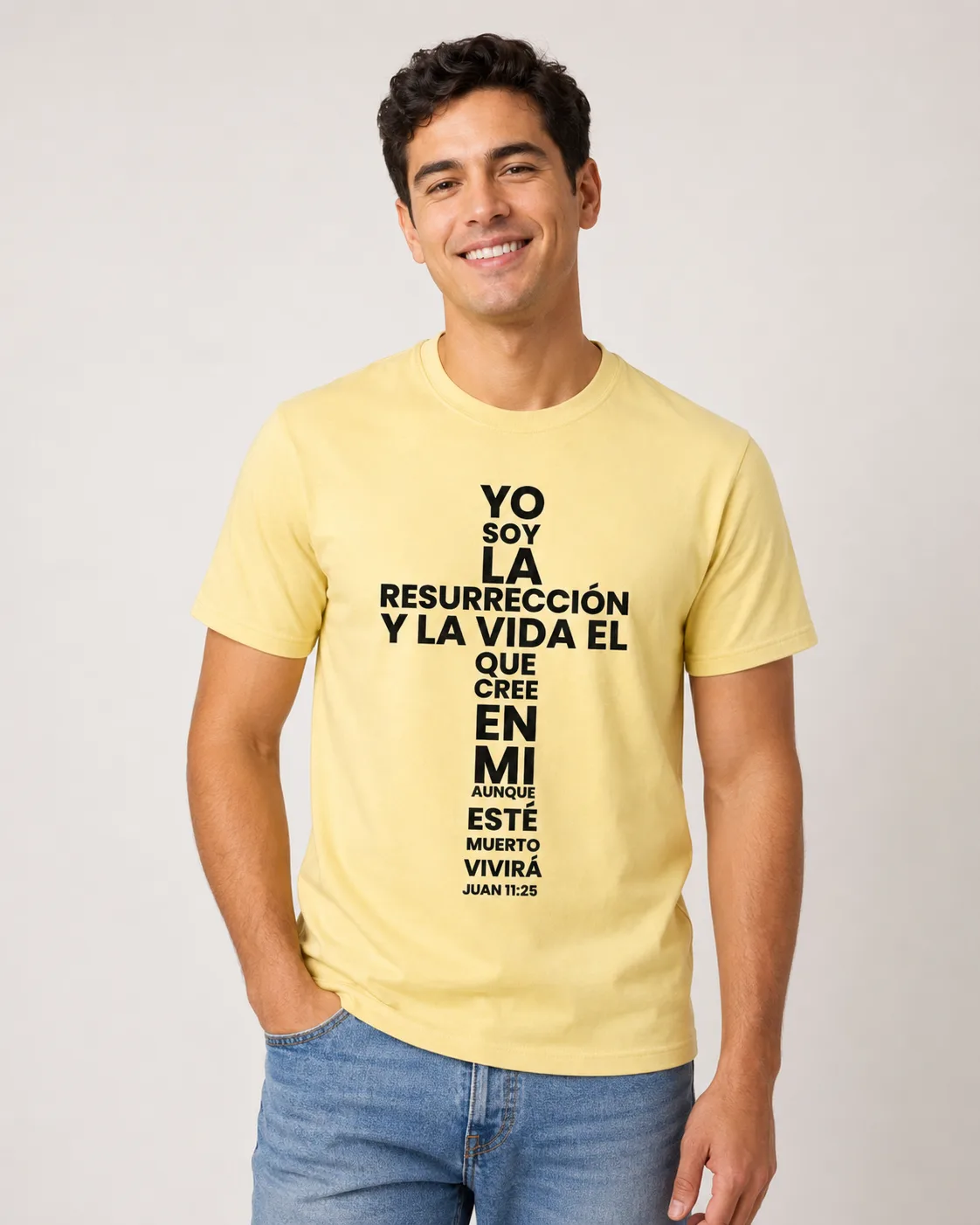 Camiseta Hombre Yo Soy la Resurrección y la Vida