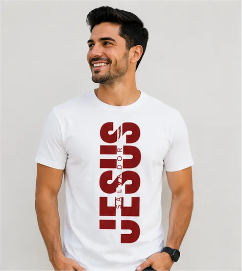Camiseta Hombre Jesús Salvador