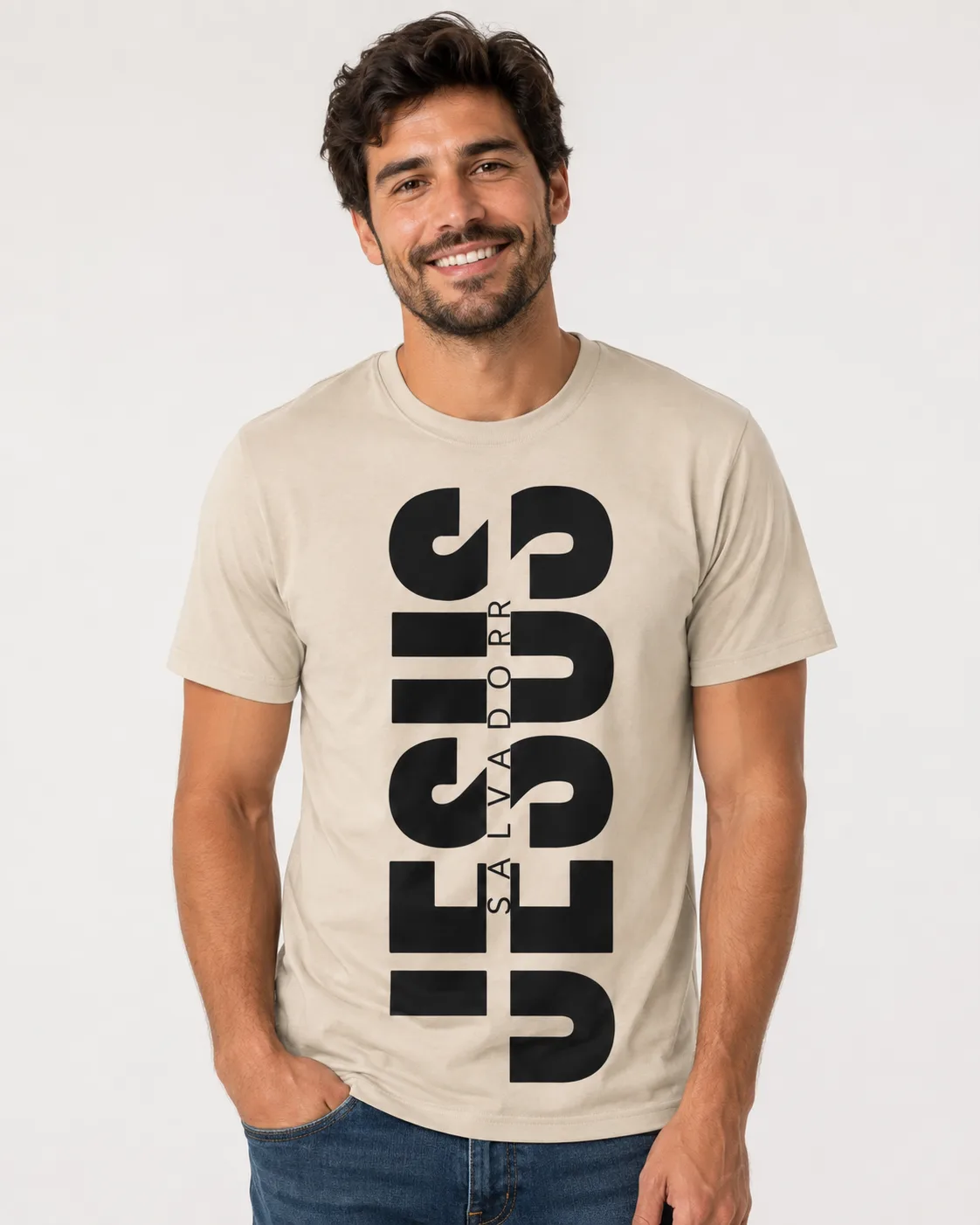 Camiseta Hombre Jesús Salvador