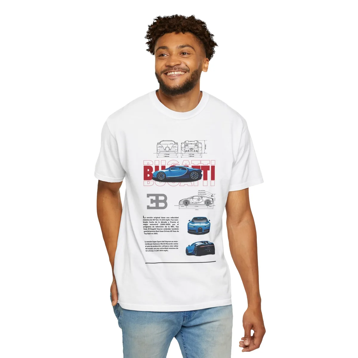 Camiseta Bugatti – Diseño Automotriz Premium
