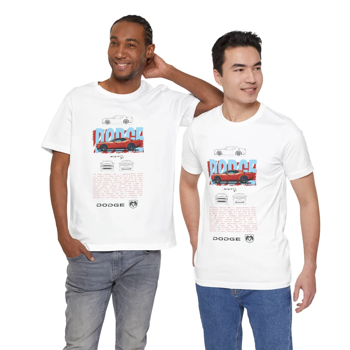 Camiseta Dodge Challenger SRT – Potencia Americana