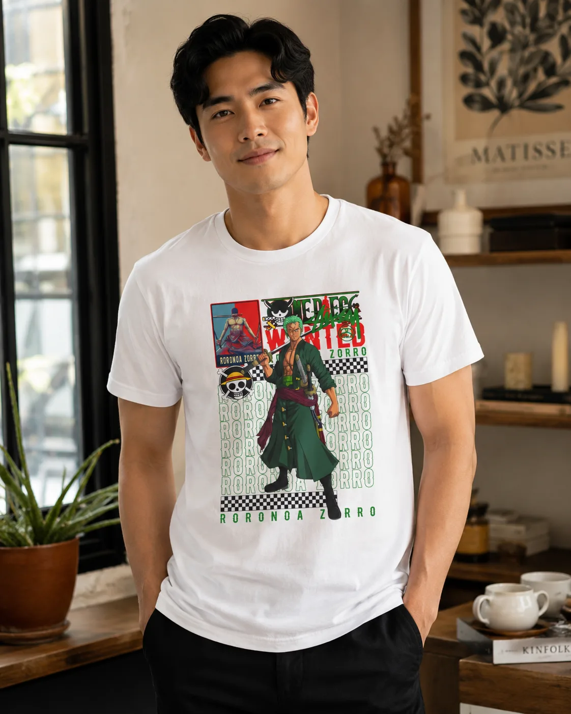 Camiseta Zoro Blanca