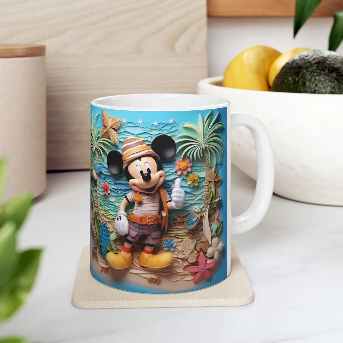 Taza Clásica Mickey Tropical