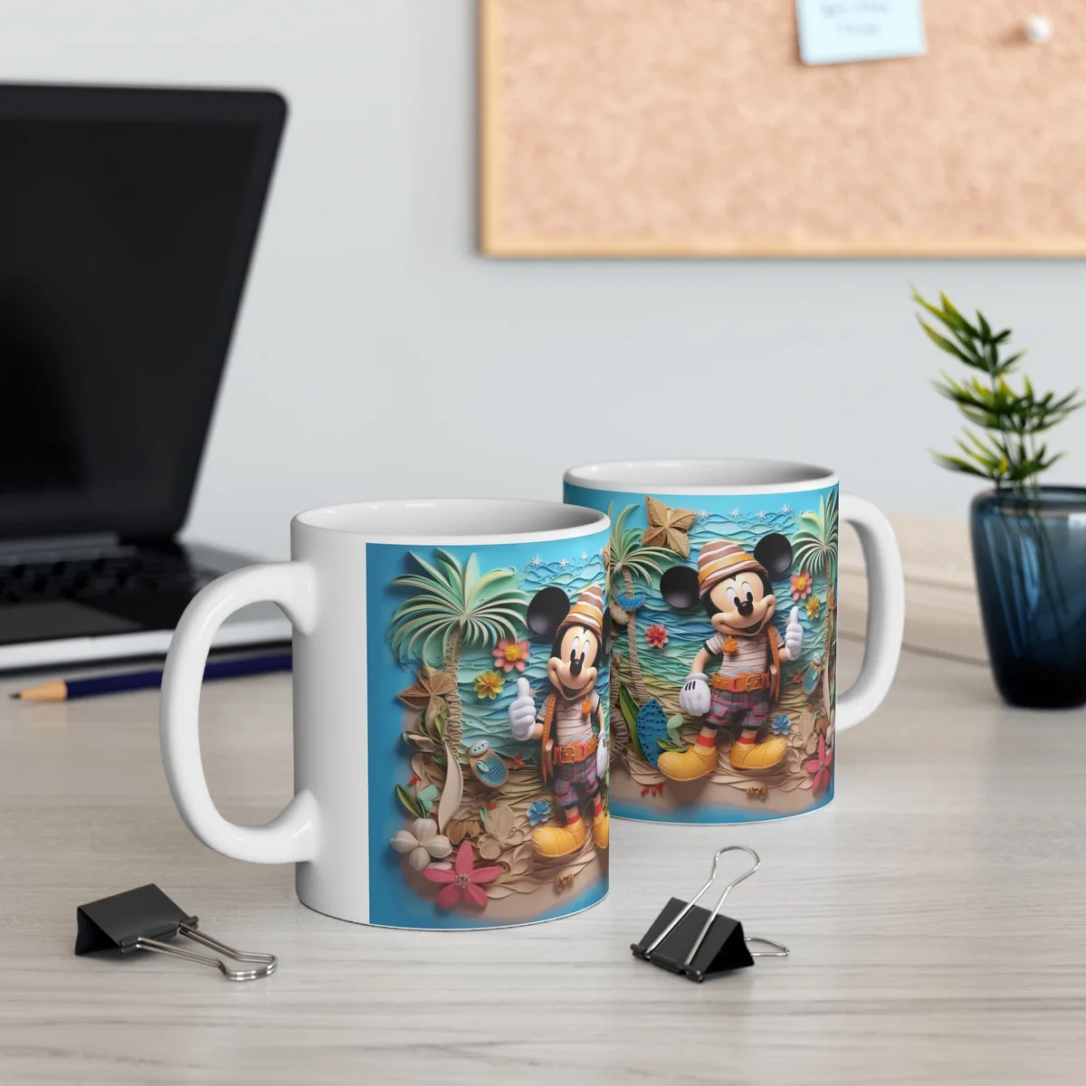 Taza Clásica Mickey Tropical