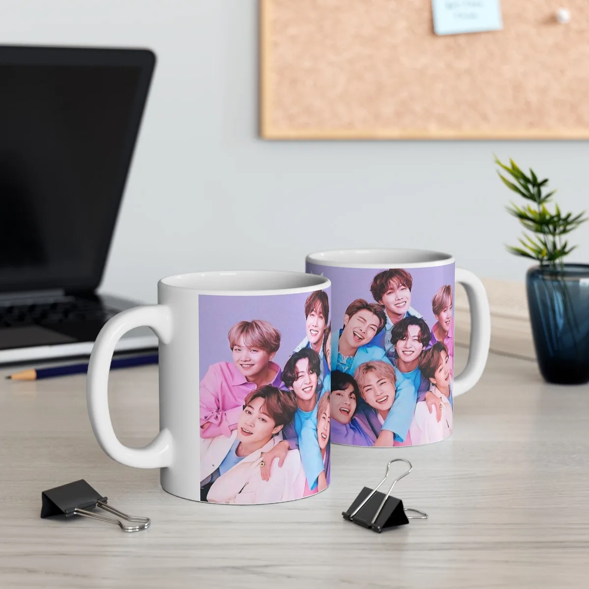 Taza Clásica BTS – Una Taza Llena de Color y Alegría