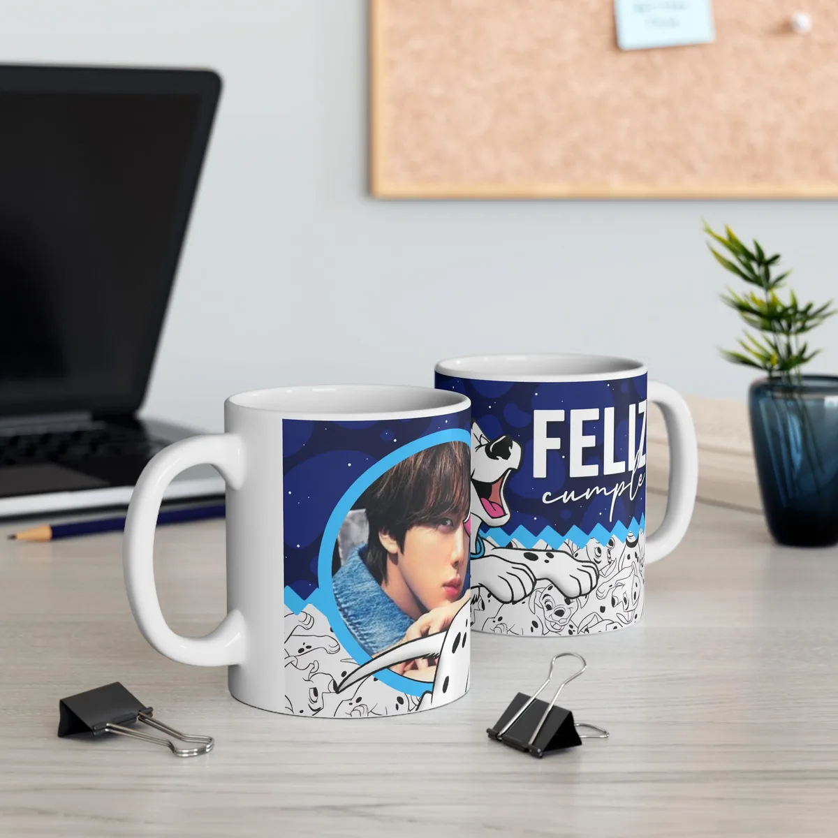 Taza personalizada de cumpleaños inspirada en 101 Dálmatas