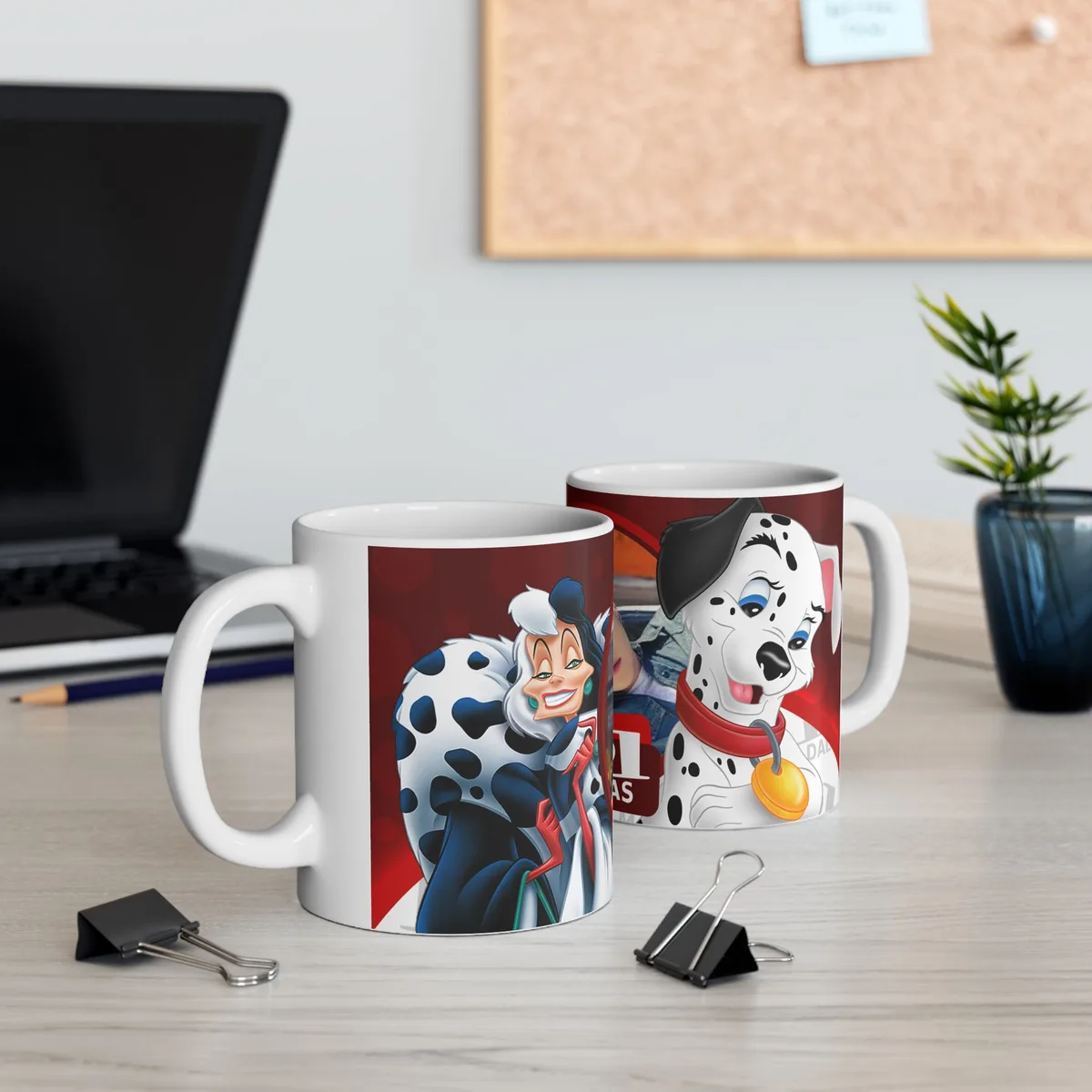 Taza personalizada de cumpleaños inspirada en 101 Dálmatas