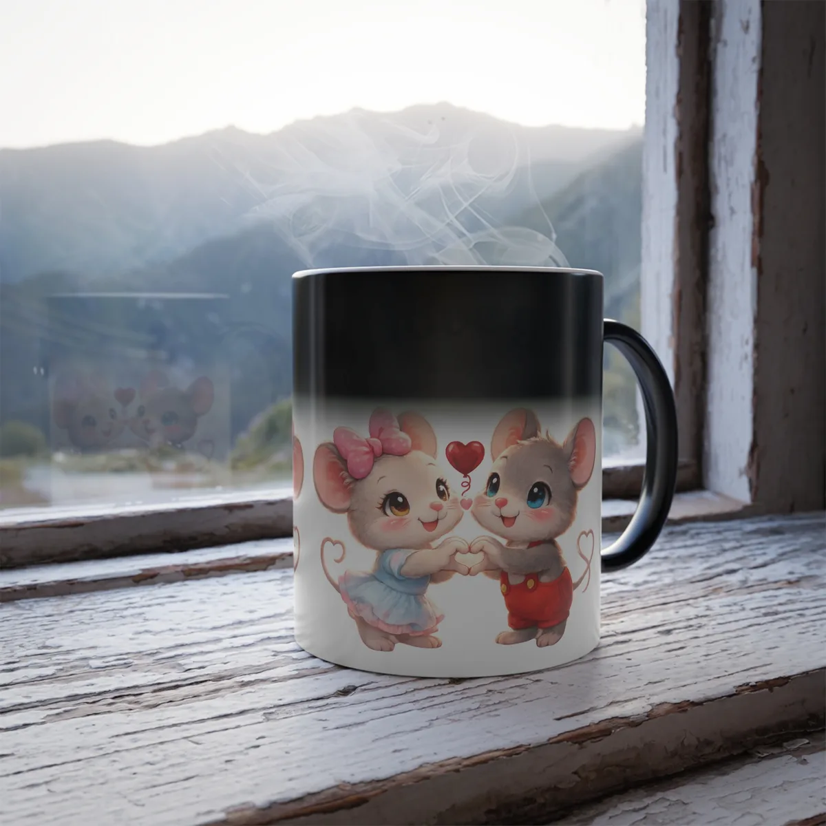 Taza que cambia de color, 325 ml