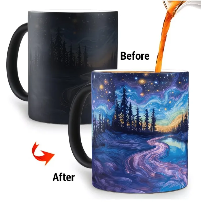 Taza Mágica Noche Estrellada