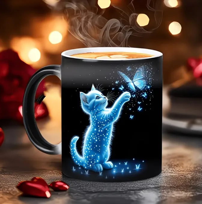 Taza Mágica Gatito Luminoso