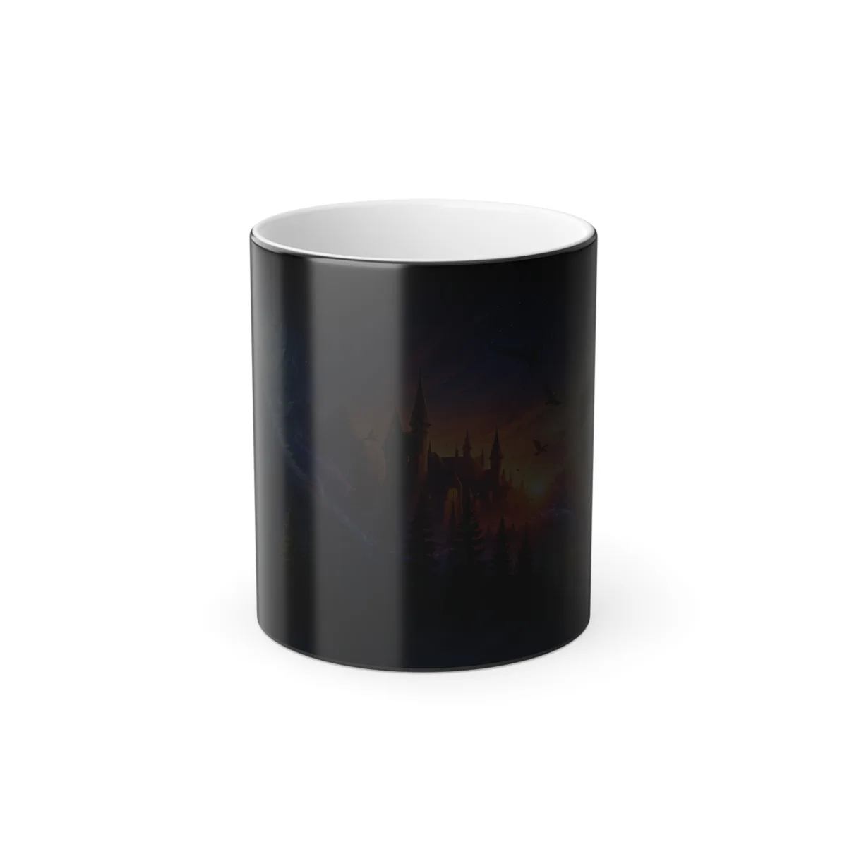 Taza Mágica Termosensible – Diseño Lobo Místico Fantasy