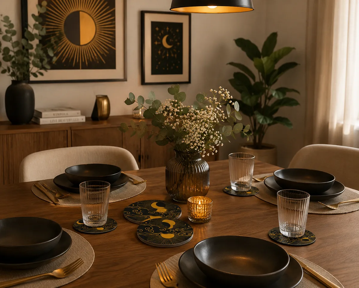 Posavasos decorativo estilo celestial