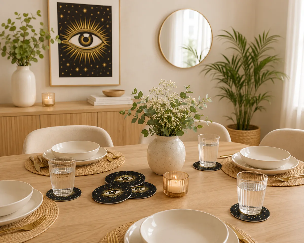 Posavasos decorativo estilo místico