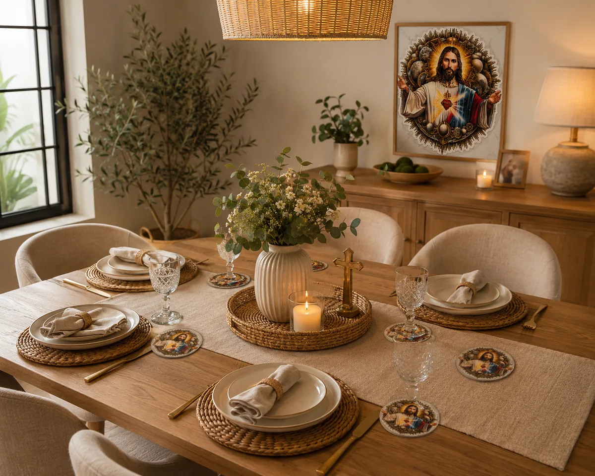 Posavasos Decorativo Sagrado Corazón de Jesús
