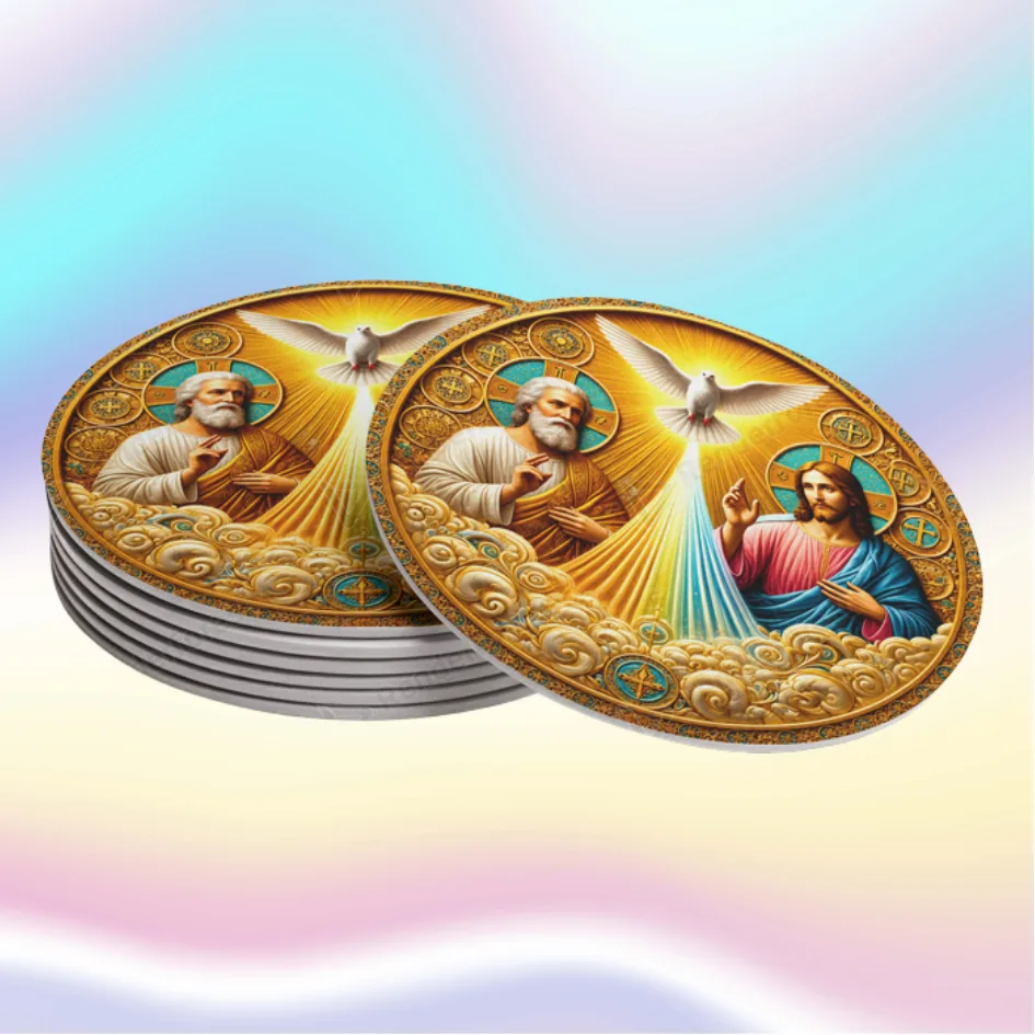 Posavasos Decorativo Santísima Trinidad y Espíritu Santo